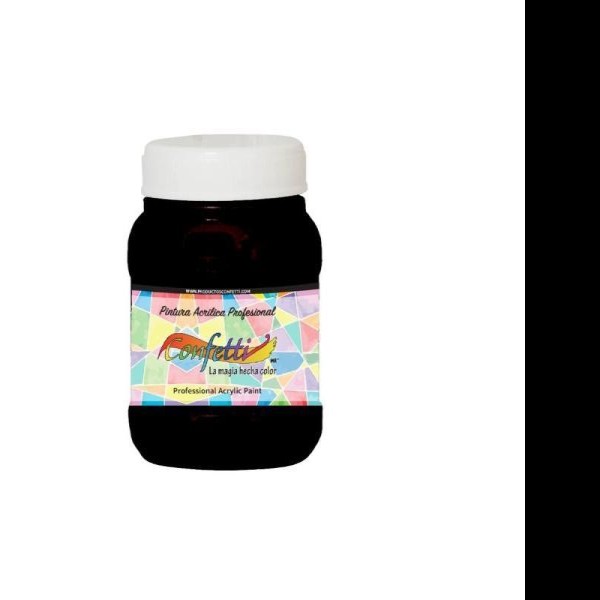 PINTURA ACRILICA CONFETTI 100ML. NEGRO 139 PZA
